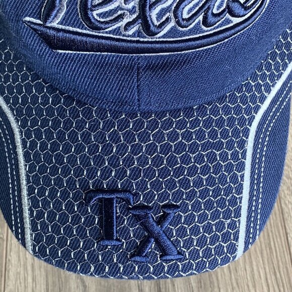 Texas Souvenir Ball Cap Blue Adj Hook & Loop Closure Embroidery TX Letters Texas - Picture 3 of 9